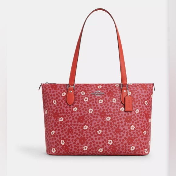 Coach Handbags - Coach Gallery Tote Bag With Floral Print # CBM19